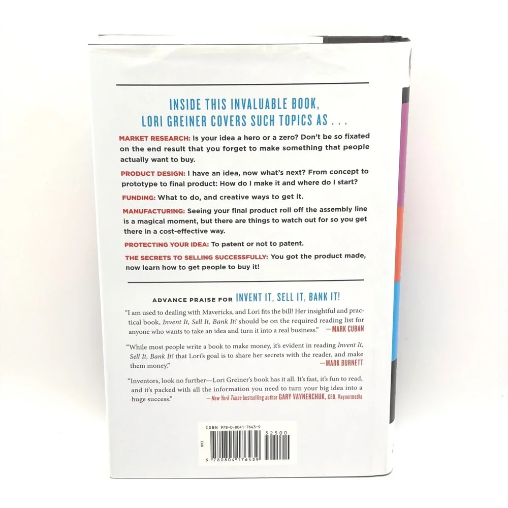 Signed Invent It Sell It Bank It‎ Lori Greiner Shark Tank HC First Edition 2014